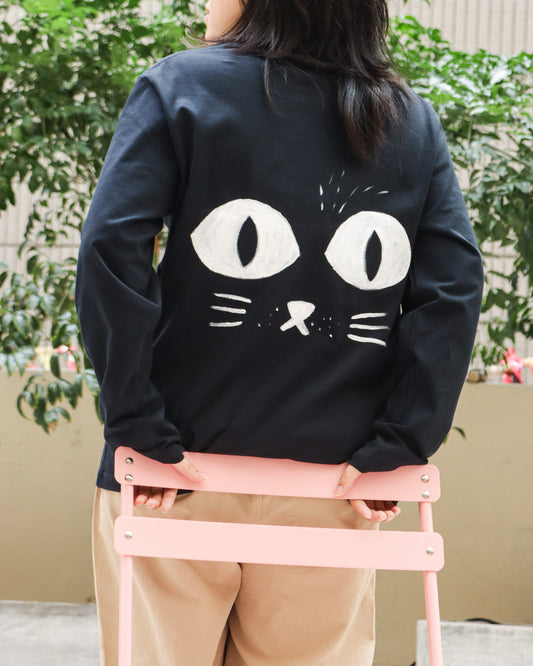 黑貓繪畫上衣